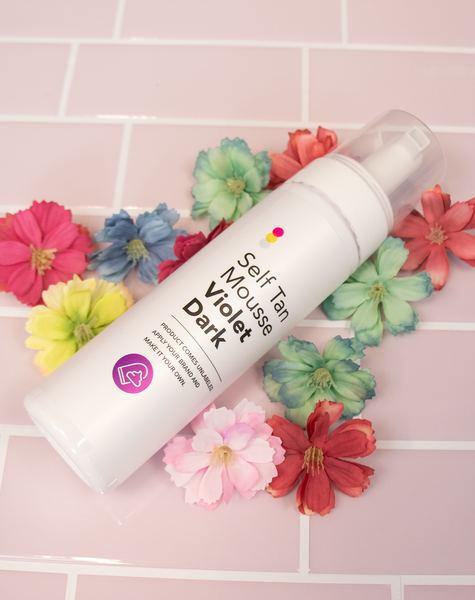 Self Tan Mousse Violet Dark: Sample