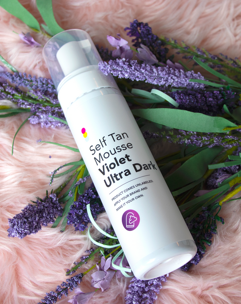 Self Tan Mousse Violet Ultra Dark: Sample