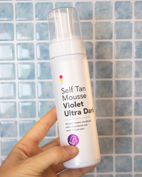 Self Tan Mousse Violet Ultra Dark: Sample